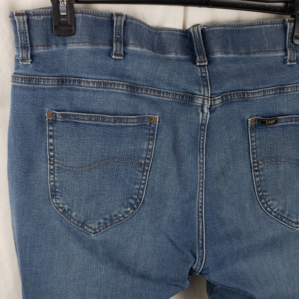Lee Men's 40X30 Slim Fit Straight Leg Blue Jeans